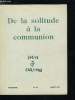 Jesus Caritas n° 171 - Erémitisme d'aujourd'hui et érémitisme de toujours, Vivre a Dieu seul par Jacques Winandy, Un appel par Frère Claude, Deux ...