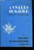 Annales du G.O.D.F. supplément a Humanisme - Au lendemain du Convent extraordinaire, Liste des officiers, Discours d'ouverture du S.G.M. Michel ...