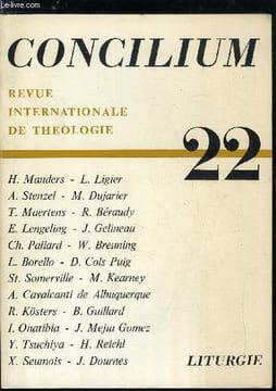 Concilium n° 22 - Diaphaneitas : l'illumination, réflexions sur la foi et le baptême par Hendrik Manders, Le symbolisme biblique du baptême selon les ...