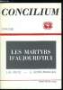 Concilium n° 183 - Martyrs et persécutés dans le christianisme ancien par Theofried Baumeister, Dimensions du martyre, plaidoyer pour un élargissement ...