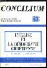 Concilium n° 213 - Les débuts des partis démocrates chrétiens en Allemagne, en Italie et en France après 1943 et 1945 par Karl Egon Lönne, ...