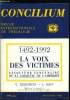 Concilium n° 232 - La voix des victimes, qui l'écoutera ? par Virgil Elizondo et Leonardo Boff, Vers le cinquième centenaire par Gustavo Gutiérrez, Le ...