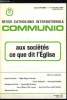 Communio n° 2 - Paradoxe sur une doctrine par Jean Luc Marion, Contestées et nécessaires : les interventions sociales du Magistère par Paul Valadier, ...