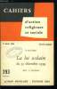 Cahiers d'action religieuse et sociale n&deg; 293 - La loi scolaire du 31 d&eacute;cembre 1959, notes et documents par P. Sauvage. Collectif
