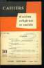Cahiers d'action religieuse et sociale n&deg; 341 - Cessez le feu en Alg&eacute;rie, ultimes n&eacute;gocations, D&eacute;claration de garanties, Vieillesse, le rapport ...