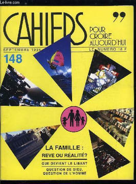 Cahiers pour croire aujourd'hui n° 148 - Procréation : assistance médicale légalisée par Olivier de Dinechin, Ouvrages récents sur la famille, le ...