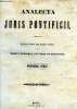 Analecta juris pontificii - dissertations sur divers sujets de droit canonique, liturgie et théologie - 29 tomes. Collectif