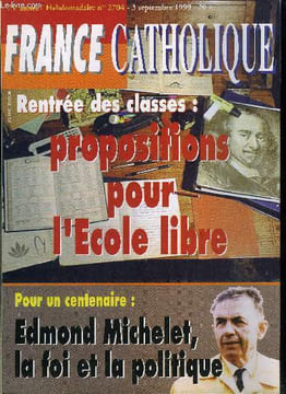 France catholique n° 2704 - Turquie, séisme sur le Bosphore par Yves La Marck, Rentrée politique par Jacques Bertrand, Le mythe ? Sans éclipse ! par ...