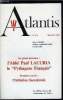Atlantis n&deg; 314 - L'abb&eacute; Lacuria et les Harmonies de l'&ecirc;tre par Robert Amadou, l'initiative sacerdotale, Hommage des pionniers, hommage a eux, L'abb&eacute; ...