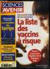 Sciences et avenir n° 657 - Vaccins : l'aluminium accusé, Les vaccinations a risque, Autre accusé : la piqure intramusculaire, Les vaccins contenant ...