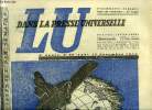 Lu dans la presse universelle n° 128 - Discussions intérieures sur le désarmement, Débats a la chambre des communes le 7 novembre 1933, Autour du ...
