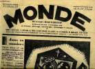 Monde n° 73 - Nos principaux projets pour 1930, Emile Zola et la nouvelle génération, Le grand homme par Philippe Soupault, Les livres, a propos de ...