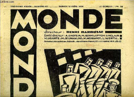 Monde n° 97 - Entretien avec André Chamson, Dépréciations par Emm. Berl, Au domaine enchanté d'Andersen par Georges Altman, Romain Rolland a la ...