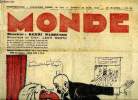 Monde n° 203 - En lisant les panneaux électoraux, citoyens, M. Tardieu monopolise la radio, Amateurs et professionnels par Marc Bernard, Sur un cargo, ...