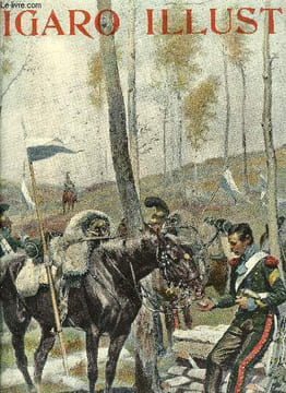 Le Figaro illustré 16e année n° 96 - Un alpin (1896) par Edouard Detaille, 7e cuirassiers, officier supérieur - tenue de campagne par Edouard ...