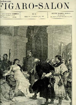Figaro-salon n° 5 - Une stigmatisée au moyen age par G. Moreau de Tours, La sculpture par Albert Wolff, Madame la duchesse d'Orléans par H. Chapu, ...