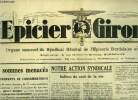 L'épicier Girondin n° 72 - Nous sommes menacés, Notre action syndicale, indices du cout de la vie par Raoul Lafon, Prélevons des bénéfices minima par ...