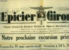 L'épicier Girondin n° 73 - Notre prochaine excursion printanière, Les groupements d'achats de consommateurs par E. Musset, Constitution d'un comité de ...