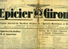 L'épicier Girondin n° 109 - Le nouveau régime fiscal des bénéfices industriels et commerciaux par E. Musset, Notre action syndicale par R. Cossaune, ...