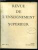 Revue de l'enseignement supérieur n° 2 - L'université et le progrès technique - Le role de l'université dans l'industrie par M. Ponte, Conditions et ...