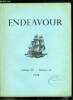 Endeavour volume VII n° 28 - L'information scientifique, Méthodes modernes de photographie en couleurs par C.E. Kenneth Mees, Les progrès de la chimie ...