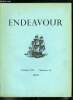 Endeavour volume VIII n° 29 - Le cent cinquantenaire du Philosophical Magazine, Le mécanisme des réactions chimiques par Michael Polanyi, Le capitaine ...