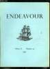 Endeavour volume X n° 40 - Un siècle de science britannique (1851-1951), Caroténoïdes et vitamine A - la fin d'un chapitre par Sir Ian Heilbron et ...