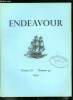 Endeavour volume XI n° 44 - Les sciences dans la presse quotidienne, Les corps gras des fruits ou des graines par T.P. Hilditch, Un enlumineur ...