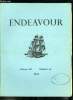 Endeavour volume XII n° 48 - Un centenaire en stéréochimie, Role biologique des dérivés organiques du soufre par Frederick Challenger, George Wilson ...