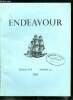 Endeavour volume XIV n° 55 - Joseph Black, L'alchimie en Islam médiéval par E.J. Holmyard, Les porphyrines par C. Rimington, George Johnston et la Ray ...