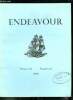 Endeavour volume XV n° 60 - L'organisation dans la recherche scientifique, La contraction musculaire par H.E. Huxley, Edmond Halley (1656-1742) par ...