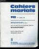 Cahiers marials n° 112 - Journées de l'A.O.M. 1978 : pour nous aider a parler de Marie, Parler de Marie face aux mentalités modernes par A. Rouet, ...