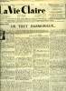 La vie claire n° 110 - Un tout harmonieux, Magie noire 1955 par Jean Vidcoq, La semaine du pain par H. Ch. Geffroy, Le plus gros mensonge du mois, Le ...