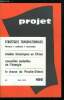 Projet n° 105 - Travailleurs manuels : revalorisation par P. Laurent et A. Jeannière, Les sociétés transationales et les pays en voie de développement ...