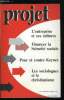 Projet n° 183 - Devant le Nicaragua par P. de Charentenay, Dimensions de la paix par J. Sommet, De la difficultés d'une justice fiscale par J.F. ...