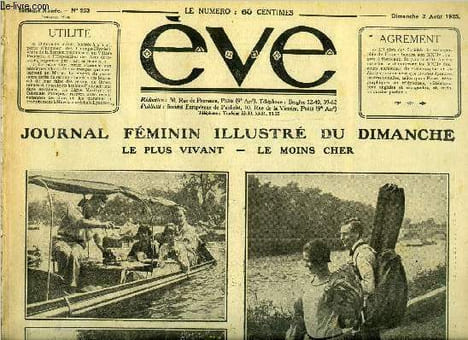 Eve n° 253 - Les plaisirs de l'été, Les compagnons de l'été, La ville de Paris décerne ses prix de vertu, A la mémoire de St Geneviève, Comment on ...