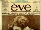 Eve n° 575 - Gaby Morlay et son chien favori, Adolphe Menjou le Revenant par René Study, Idées pour une fenêtre mansardée, L'exotisme au temps des ...