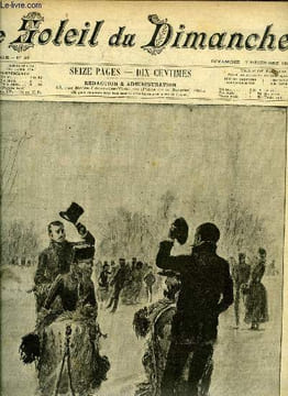 Le soleil du dimanche n° 49 - Plaisirs d'hiver, au cercle des patineurs, dessin de M. Vogel, La neige par Jacques Breton, Le médaillon de la marquise ...