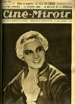 Ciné-miroir n° 116 - Enrique Rivero, le jeune premier de Mon curé chez les pauvres, Ce que nous a dit l'auteur de Belphégor, Des batailles ou l'on ne ...