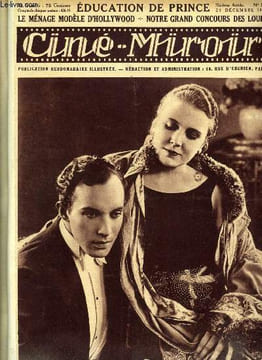 Ciné-miroir n° 142 - Edna Purviance et Pierre Batcheff dans Education de prince, Lily Damita revient de Berlin, La flamme d'amour, Le ménage modèle ...