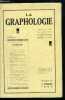 La graphologie n° 92 - Liste alphabétique des adhérents, Aperçu de graphologie soviétique par J. Ch. Gille, Une nouvelle méthode globale de ...