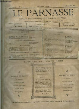 Le parnasse - organe des concours littéraires de Paris - 5e année n° 40 - E. da Silva, biographie, Poésies - A gui, l'an neuf par Alfred des Essarts, ...