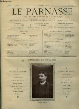 Le parnasse - organe des concours littéraires de Paris - 7e année n° 67 - Paul Roux, L'aïeul par Germain Picard, Indiscrétion par F.E. Adam, Le matin ...