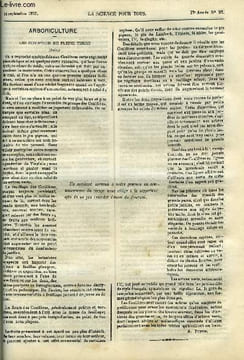 La science pour tous n° 37 - Les conifères de pleine terre (suite) par A. Dupuis, La constitution physique de l'univers et les météorites par Gédéon ...