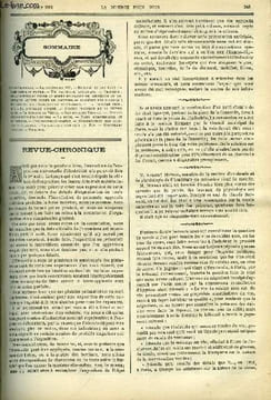 La science pour tous n° 32 - La comète en 1881, Du role du bois dans la fabrication du papier, Un natateur américain, De la coupure du verre au moyen ...