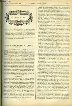 La science pour tous n° 39 - La crise agricole, Les expériences de M. Déhérain, Les nécrophores, Le congrès phylloxérique de Bordeaux, L'art d'avaler, ...