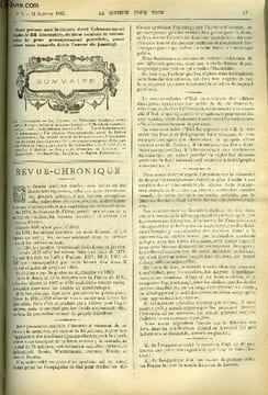 La science pour tous n° 3 - La tourbe, Quelques notes sur le Mexique ancien et moderne (suite), La diphtérie des volailles, Les plantes ...