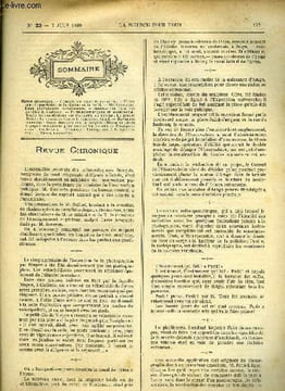 La science pour tous n° 23 - Congrès des sociétés savantes, Conservation de la chaleur et du froid, Deux pluviomètres enregistreurs, Les bois ...