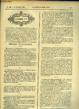 La science pour tous n° 29 - Les remèdes des champs, Formation de la terre, Apparition de la vie sur notre globe, Instincts perdus, Les huiles ...