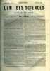 L'ami des sciences n° 8 - La société zoologique et Joseph Remy, L'od principe universel, expériences de M. de Reichenbach, L'inventeur de la chaudière ...